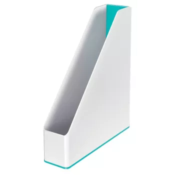 Leitz WOW Dual Colour aikakauslehtikotelo, violetti, valkoinen, muovi, A4, 73 mm, 272 mm, 318 mm