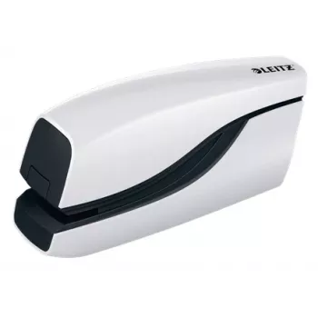 Leitz NeXXt WOW 5566 paristokäyttöinen nitoja, 10 arkkia, etulatausmekanismi, 1 cm, muovi, valkoinen, paristo