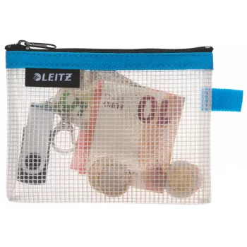 Leitz WOW Small vettähylkivä matkapussi, unisex, tarvikepussi, Small, vetoketju, vettähylkivä, sininen