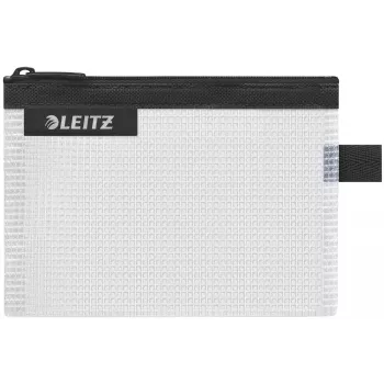 Leitz WOW Small vedenkestävä matkapussi, unisex, tarvikepussi, pieni, vetoketju, vedenkestävä, musta