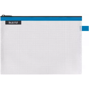 Leitz WOW Medium vettähylkivä matkapussi, unisex, tarvikepussi, Medium, vetoketju, vettähylkivä, sininen