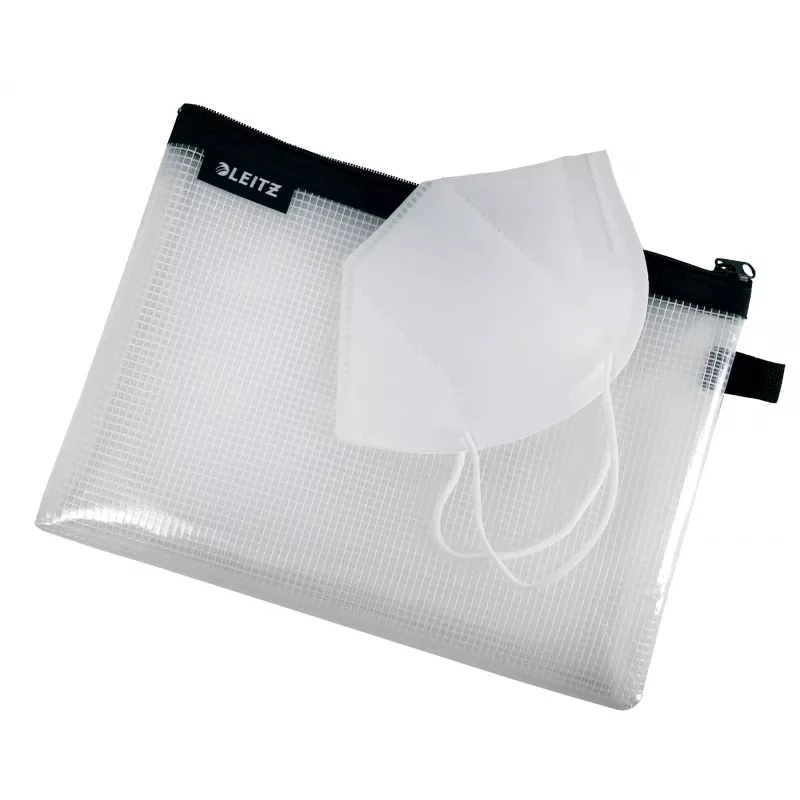 Leitz WOW Medium vettähylkivä matkapussi, unisex, asustepussi, Medium, vetoketju, vettähylkivä, musta