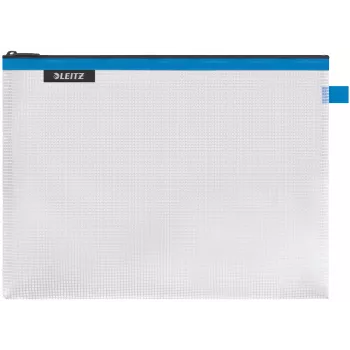 Leitz WOW Large vedenkestävä matkapussi, unisex, tarvikepussi, suuri, vetoketju, vedenkestävä, sininen