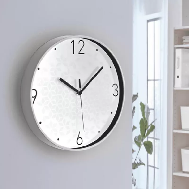 Leitz WOW seinäkello (äänetön), pyöreä, valkoinen, 290 mm, 43 mm, 290 mm, 550 g