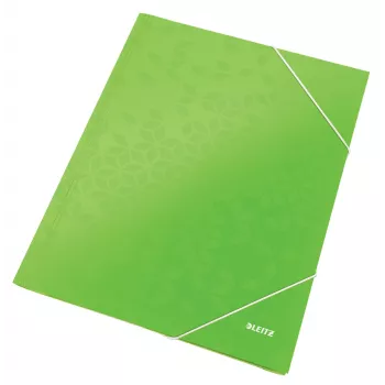 Leitz 3-Flap Folder WOW Card/POB A4, manila-kansio, A4, polypropeeni (PP), vihreä, 250 arkkia, 80 g/m²