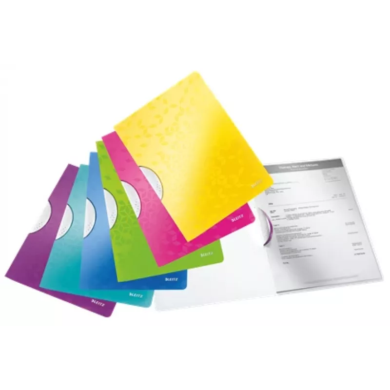 Leitz Clip-Hefter ColorClip WOW A4 PP, esityskansio, A4, polypropeeni (PP), vihreä, kiiltävä, 30 arkkia