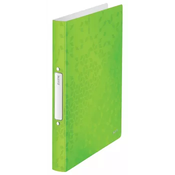 Leitz Ringbinder WOW PP A4 2RR/25mm, A4, pyöreä rengas, polypropeeni (PP), vihreä, 190 arkkia, 80 g/m²