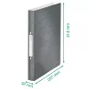 Leitz Ringbinder WOW PP A4 2RR/25mm, A4, pyöreä rengas, polypropeeni (PP), vihreä, 190 arkkia, 80 g/m²