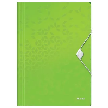 Leitz 3-Klappen-Mappe WOW PP A4, A4, polypropyleeni (PP), vihreä, pysty, 150 arkkia, 80 g/m²