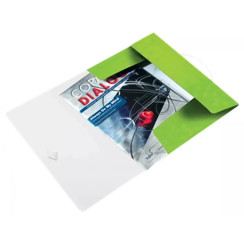 Leitz 3-Klappen-Mappe WOW PP A4, A4, polypropyleeni (PP), vihreä, pysty, 150 arkkia, 80 g/m²