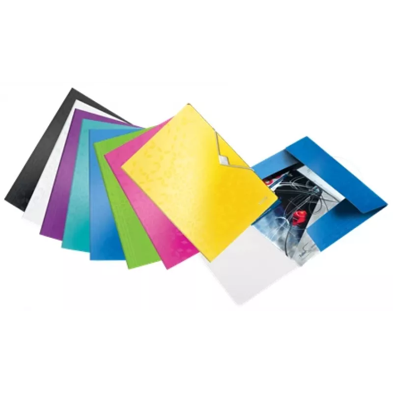 Leitz 3-Klappen-Mappe WOW PP A4, A4, polypropyleeni (PP), vihreä, pysty, 150 arkkia, 80 g/m²