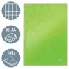 Leitz Notebook WOW A4 ruudullinen kovakantinen 90 g/m², 80 arkkia, kuvio, vihreä, A4, 80 arkkia, 80 g/m², ruudullinen paperi