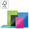Leitz Notebook WOW A4 ruudullinen kovakantinen 90 g/m², 80 arkkia, kuvio, vihreä, A4, 80 arkkia, 80 g/m², ruudullinen paperi