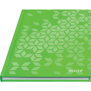Leitz WOW Notizbuch A5 ruudullinen kovakantinen, kuvio, vihreä, A5, 80 arkkia, 80 g/m², ruudullinen