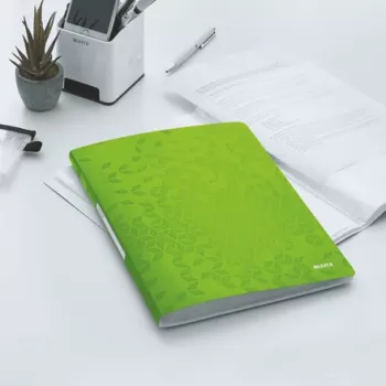 Leitz Display-Buch WOW PP 40 taskua, vihreä, polypropeeni (PP), 40 taskua, 40 arkkia, pysty, A4