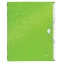 Leitz WOW PP Trennblätter-Buch, 12 lokeroa, A4, polypropeeni (PP), vihreä, 200 arkkia, 80 g/m², 265 mm