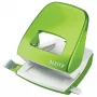 Leitz Locher WOW 5008 metalli 2-reikäinen / 30 arkkia, 30 arkkia, vihreä, metalli, muovi, 8 cm, 5,5 mm, A4, A5, A6, Folio, US-Quart, 8 x 8 x 8 cm