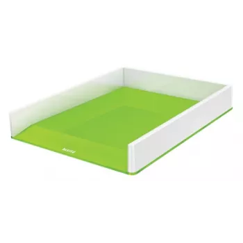 Leitz Briefablage WOW kaksivärinen, muovi, vihreä, valkoinen, A4, A4, 267 mm, 336 mm
