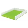 Leitz Briefablage WOW kaksivärinen, muovi, vihreä, valkoinen, A4, A4, 267 mm, 336 mm