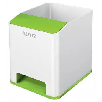 Leitz Sound Stifthalter WOW, vihreä, valkoinen, polystyreeni (PS), 90 mm, 100 mm, 101 mm, 140 g