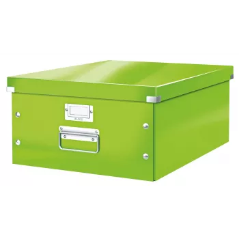 Leitz Click & Store WOW suuri säilytyslaatikko, vihreä, kartonki, 369 mm, 482 mm, 200 mm