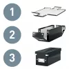 Leitz Click & Store WOW suuri säilytyslaatikko, vihreä, kartonki, 369 mm, 482 mm, 200 mm