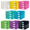 Leitz Click & Store WOW laatikosto (4 laatikkoa), vihreä, kartonki, 286 mm, 356 mm, 282 mm