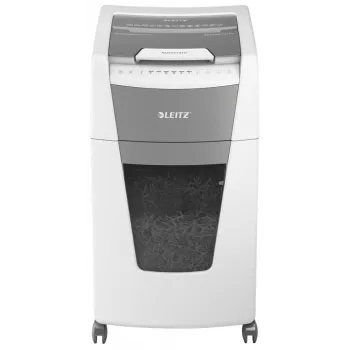 Leitz IQ Autofeed Office 300 asiakirjasilppuri P5, mikroleikkaus, 22 cm, 2 x 15 mm, 60 L, 700 arkkia, 55 dB