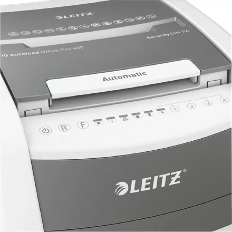 Leitz IQ Autofeed Office Pro 600 automaattinen asiakirjasilppuri P4