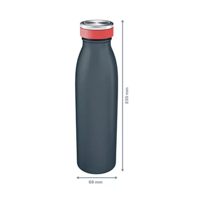 Leitz Cosy termospullo 500 ml, musta, ruostumaton teräs, 68 mm, 68 mm, 235 mm, 280 g