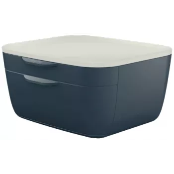 Leitz Cosy laatikosto, 2 laatikkoa, polystyreeni (PS), musta, valkoinen, 1 kpl, 251 mm, 143 mm