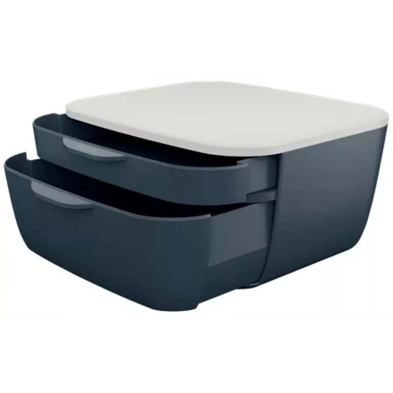 Leitz Cosy laatikosto 53570089, 2 laatikkoa, harmaa/vaaleanharmaa, A4