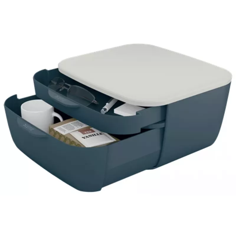 Leitz Cosy laatikosto 53570089, 2 laatikkoa, harmaa/vaaleanharmaa, A4