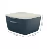 Leitz Cosy laatikosto 53570089, 2 laatikkoa, harmaa/vaaleanharmaa, A4