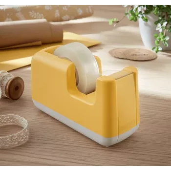 Leitz Cosy pöytäteippikone, 1,9 cm, 33 m, akryylinitriilibutadieenistyreeni (ABS), keltainen, 75 mm, 56 mm