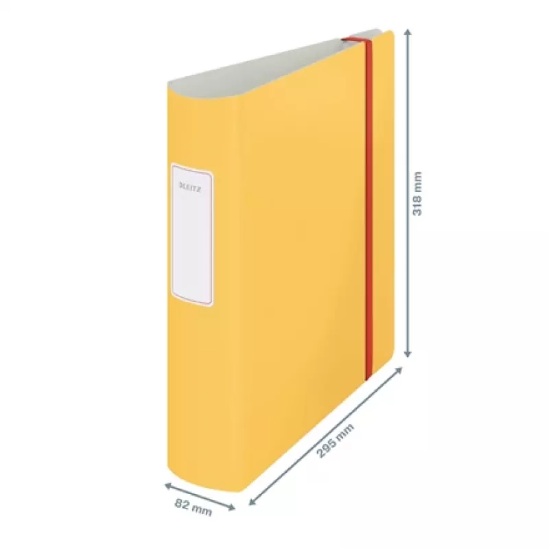 Leitz 180° Active Cosy arkistokansio 80 mm, A4, polyfoam, keltainen, 500 arkkia, 80 g/m², 8,2 cm