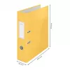 Leitz 180° Cosy Soft Touch -vipukansio 80 mm, A4, kartonki, keltainen, teksturoitu pinta, 600 arkkia, 80 g/m²