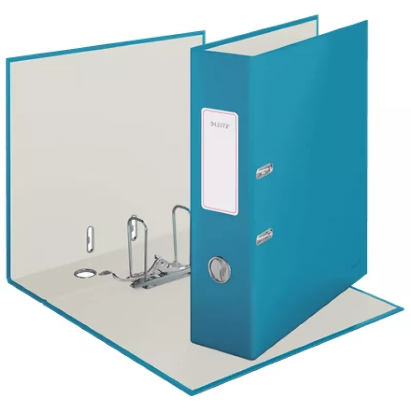 Leitz 180° Cosy Soft Touch -vipukansio 80 mm, A4, kartonki, sininen, strukturoitu pinta, 600 arkkia, 80 g/m²