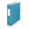 Leitz 180° Cosy Soft Touch -vipukansio 80 mm, A4, kartonki, sininen, strukturoitu pinta, 600 arkkia, 80 g/m²