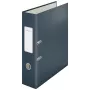 Leitz 180° Cosy Soft Touch -vipukansio 80 mm, A4, kartonki, musta, strukturoitu pinta, 600 arkkia, 80 g/m²