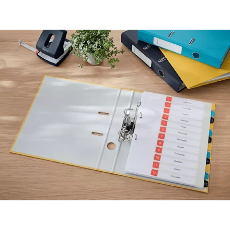 Leitz 180° Cosy Soft Touch -kansio 50 mm, A4, kartonki, keltainen, strukturoitu pinta, 350 arkkia, 80 g/m²
