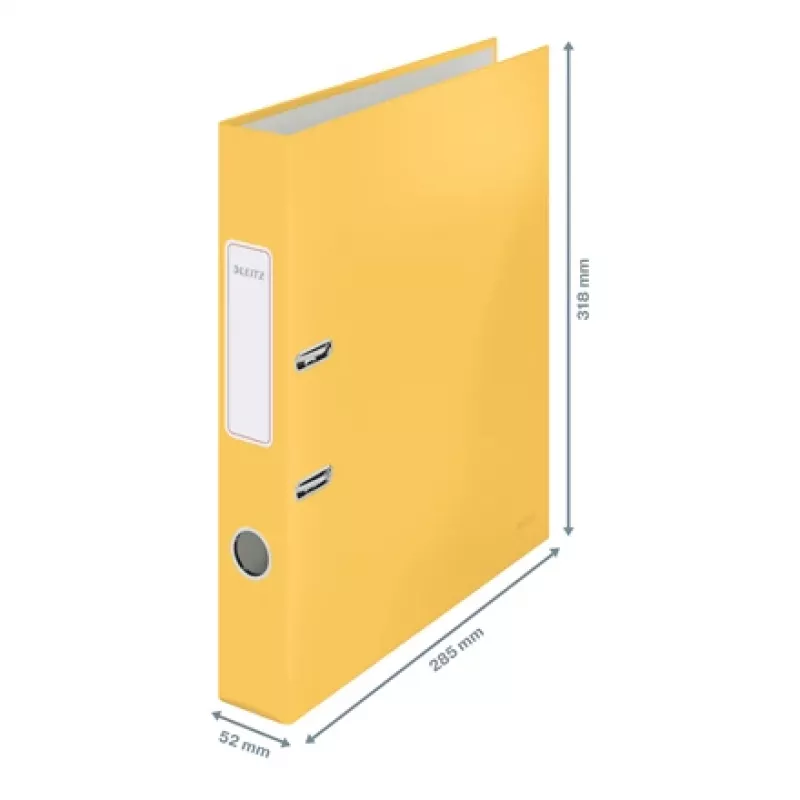 Leitz 180° Cosy Soft Touch -kansio 50 mm, A4, kartonki, keltainen, strukturoitu pinta, 350 arkkia, 80 g/m²