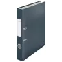 Leitz 180° Cosy Soft Touch -rengaskansio 50 mm, A4, kartonki, musta, strukturoitu pinta, 350 arkkia, 80 g/m²