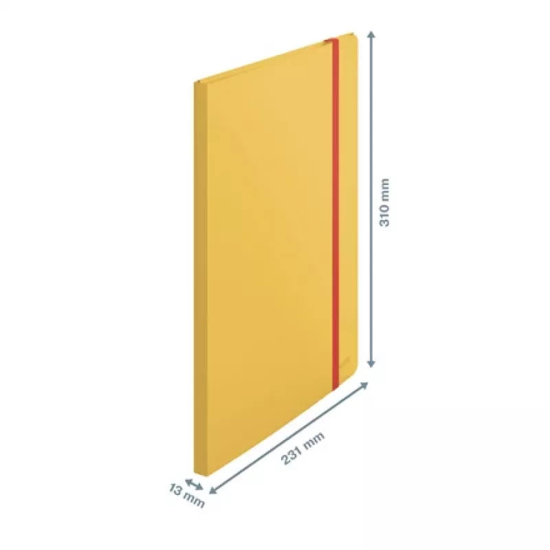 Leitz Cosy Mobile Display Book Plus, keltainen, polypropeeni (PP), 20 taskua, pysty, A4, 231 mm
