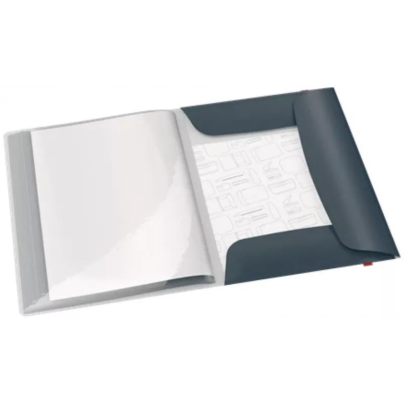Leitz Cosy Mobile Display Book Plus, harmaa, polypropeeni (PP), 20 taskua, pysty, A4, 231 mm