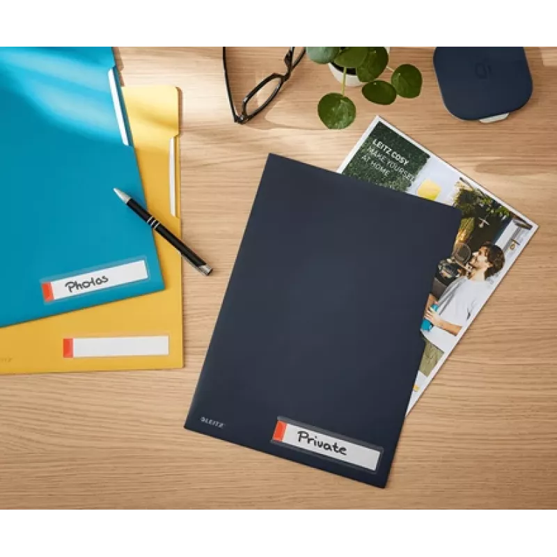 Leitz Cosy Privacy Folder, tavallinen asiakirjakansio, A4, polypropeeni (PP), musta, matta, pysty