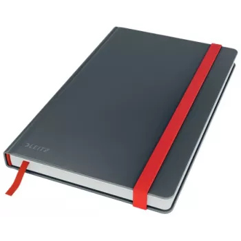 Leitz Cosy Notebook Soft Touch ruudullinen kovakantinen, yksivärinen, musta, A5, 80 arkkia, matta, 100 g/m²