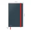 Leitz Cosy Notebook Soft Touch ruudullinen kovakantinen, yksivärinen, musta, A5, 80 arkkia, matta, 100 g/m²
