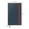 Leitz Cosy Notebook Soft Touch viivoitettu kovakantinen, yksivärinen, musta, A5, 80 arkkia, matta, 100 g/m²