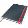 Leitz Cosy -muistikirja Soft Touch viivoitettu kovakantinen, yksivärinen, musta, B5, 80 arkkia, matta, 100 g/m²